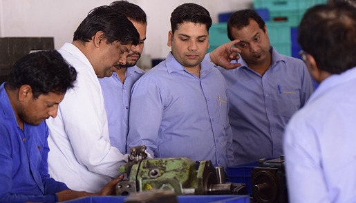 Providing Training to Plasser India